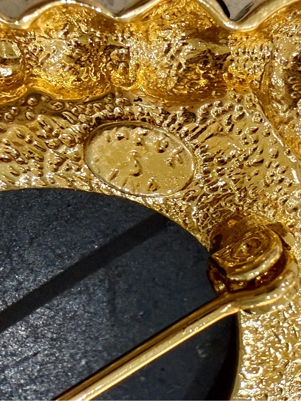 LINDENWOLD Classic 14K Gold Plated Cameo Brooch